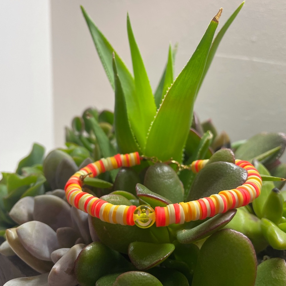 Clay bead bracelet